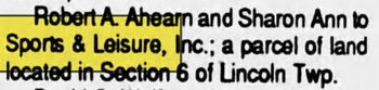 Sports & Leisure - Sep 26 1989 Name Registry